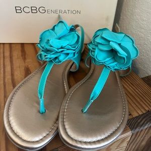 BCBGeneration Kenda Sandal in Aqua